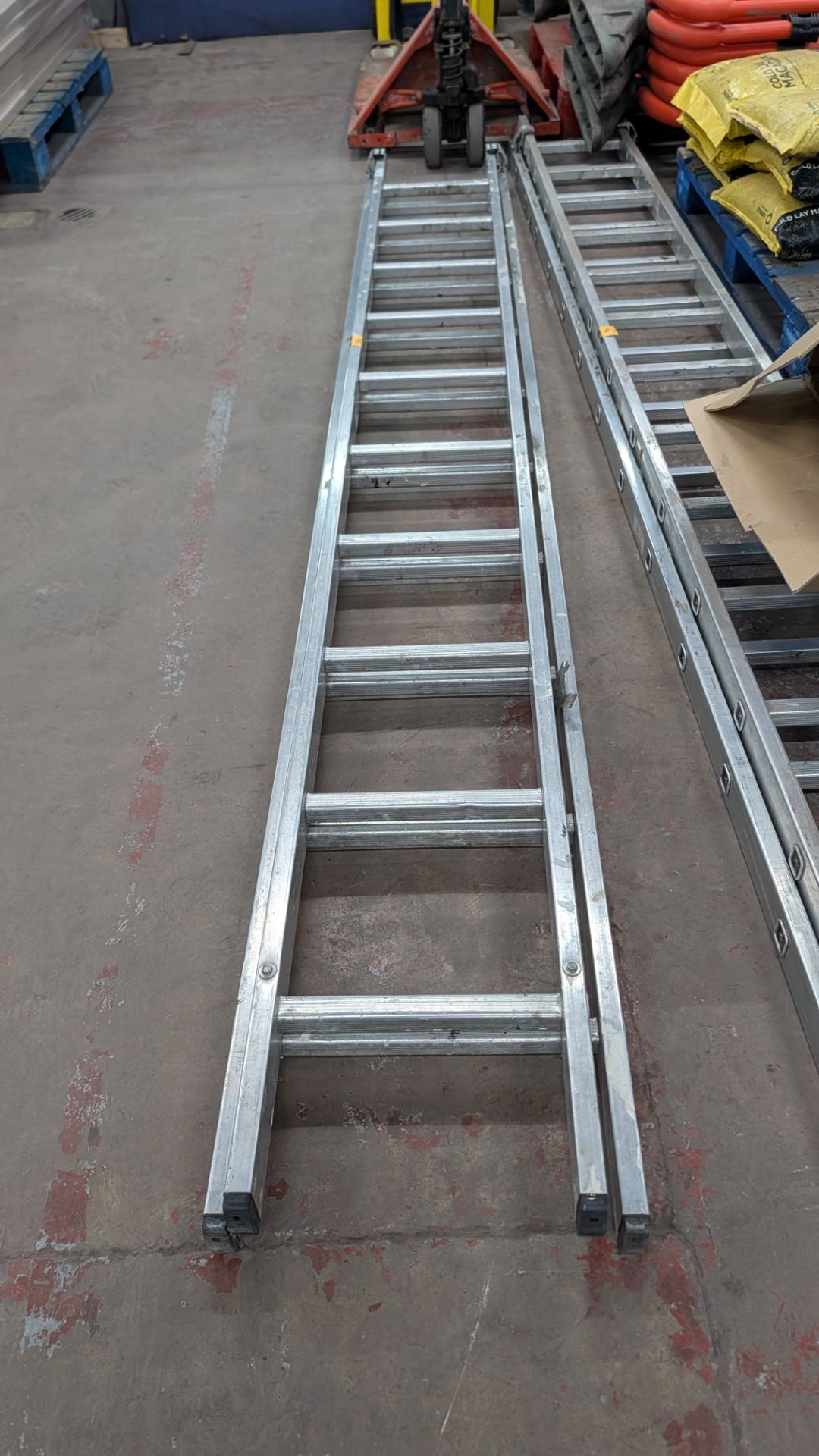 1 x Youngman 200 Double Rung Ladder, each section measuring approximately 3.07m long - Image 6 of 18