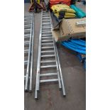 1 x Double Rung Ladder, each section measuring approximately 3.54m long