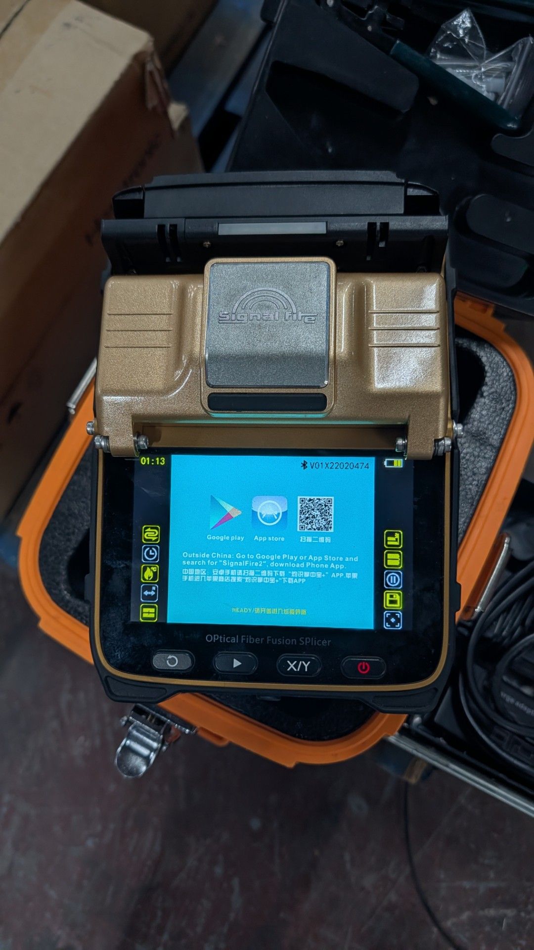 Signal Fire Optical Fiber Fusion Splicer in case. Model AI-8C - Image 9 of 23