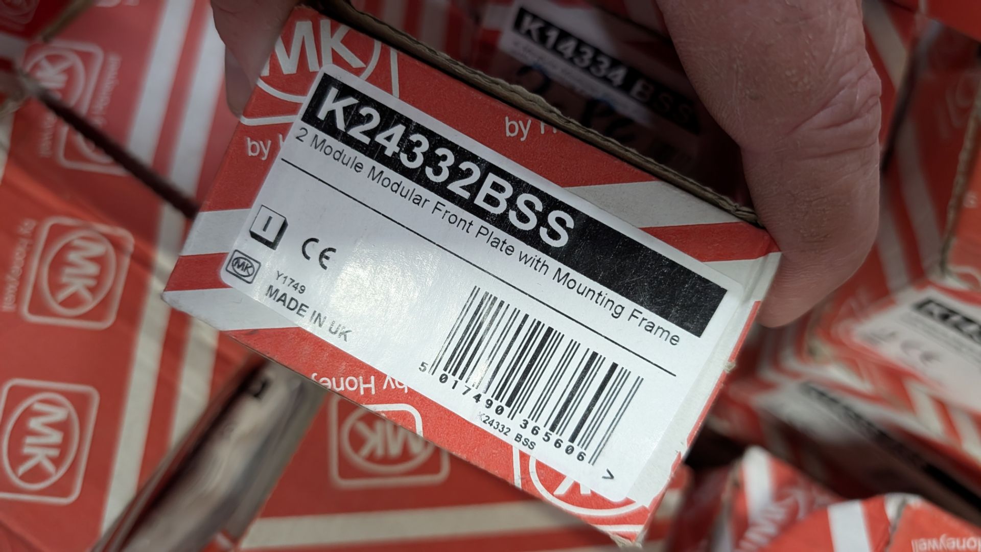 The contents of a Crate of Assorted MK Modular Front Plates, Switches and More. - Image 4 of 7