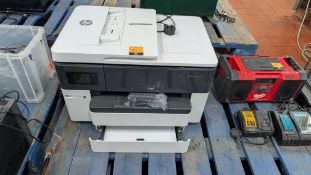 HP Multi- Function A3 Printer with Auto Document Feed. Model: HP Office Jet Pro 7740.