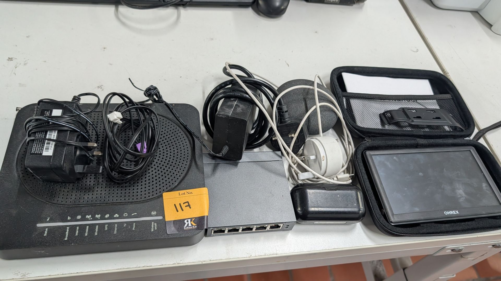 Mixed Networking/ IT Lot. Comprising Switches, Power Packs, Speaker, SATNAV Device and more. NB - Th