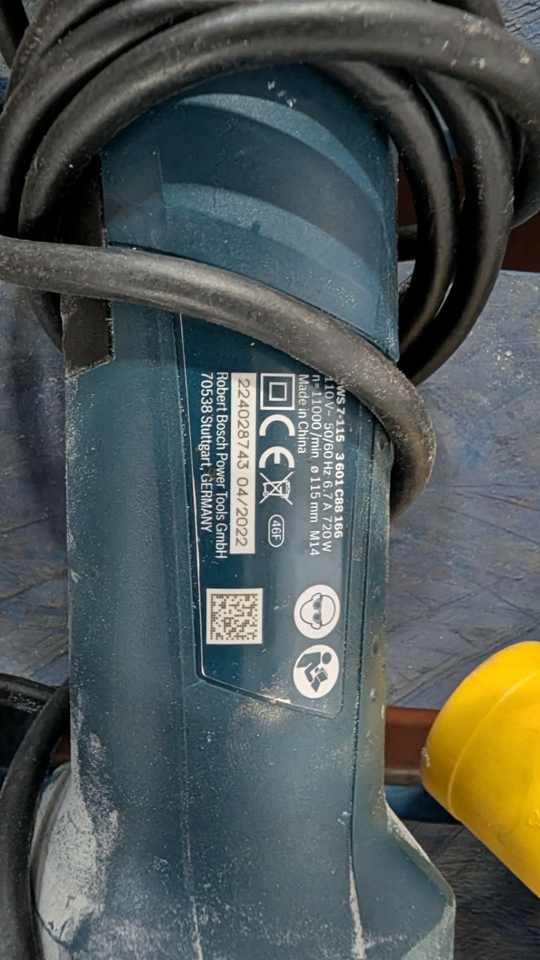 3 off 110v Makita and Bosch Angle Grinders. - Image 9 of 16