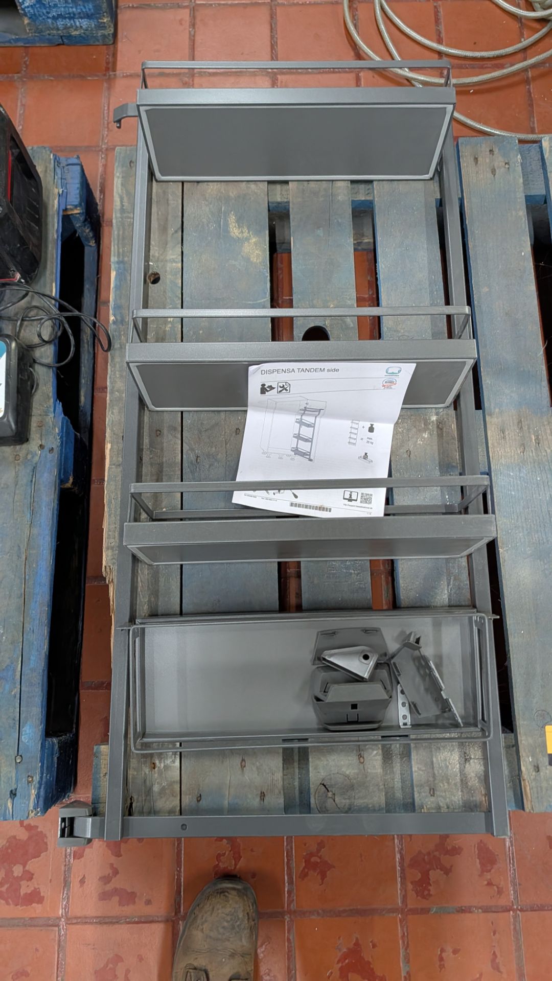 The contents of a Pallet of Miscellaneous Items including Shelving System, Office Supplies and Micro - Image 6 of 17