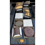 Double Row of Assorted round Sanding Consumables.