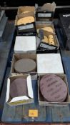 Double Row of Assorted round Sanding Consumables.