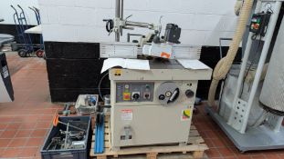 Rulong Spindle Moulder. Model: SS511. Including Maggi Steff 2032 Power Feed plus good quantity of an