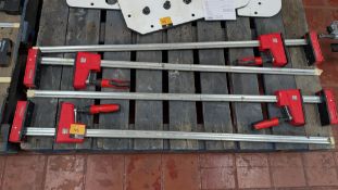 4 off Bessey Model: KRE100-2K Clamps.
