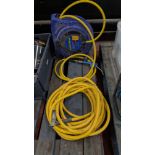 Good Year wall- mountable Air Hose Reel plus additional length of Air Hose.