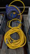 Good Year wall- mountable Air Hose Reel plus additional length of Air Hose.
