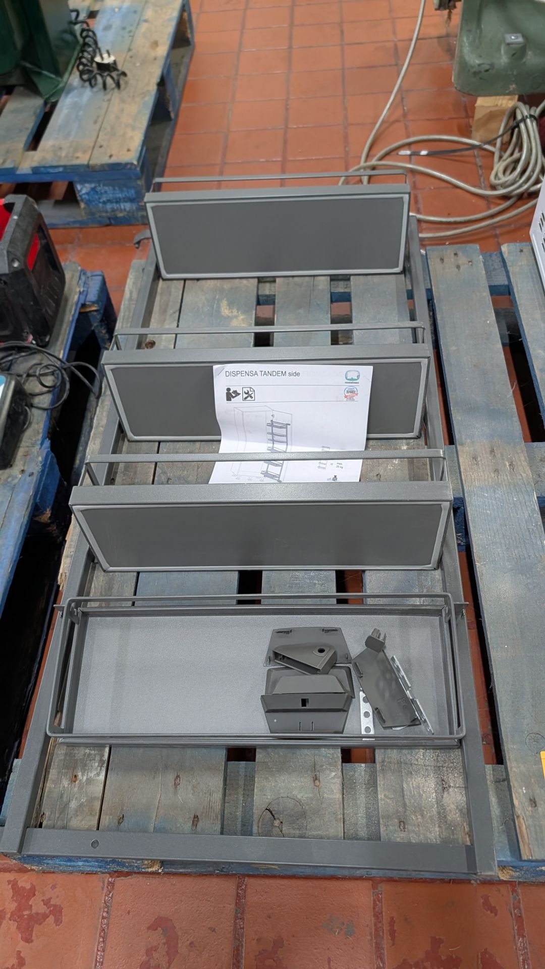 The contents of a Pallet of Miscellaneous Items including Shelving System, Office Supplies and Micro - Image 4 of 17