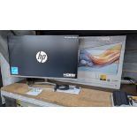 HP Series 5 Model: 527SW 27" FHD White Monitor, Including Stand, Power Pack, Box, Paperwork and more