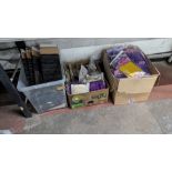 The contents of 2 Boxes and 1 Crate of Assorted Haberdashery and Trim. NB Plastic Crate Excluded.