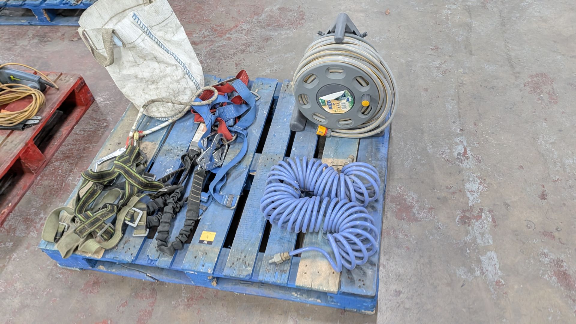Contents of a Pallet comprising Safety Harnesses, Air Hose, Water Hose and Sack - Image 8 of 8