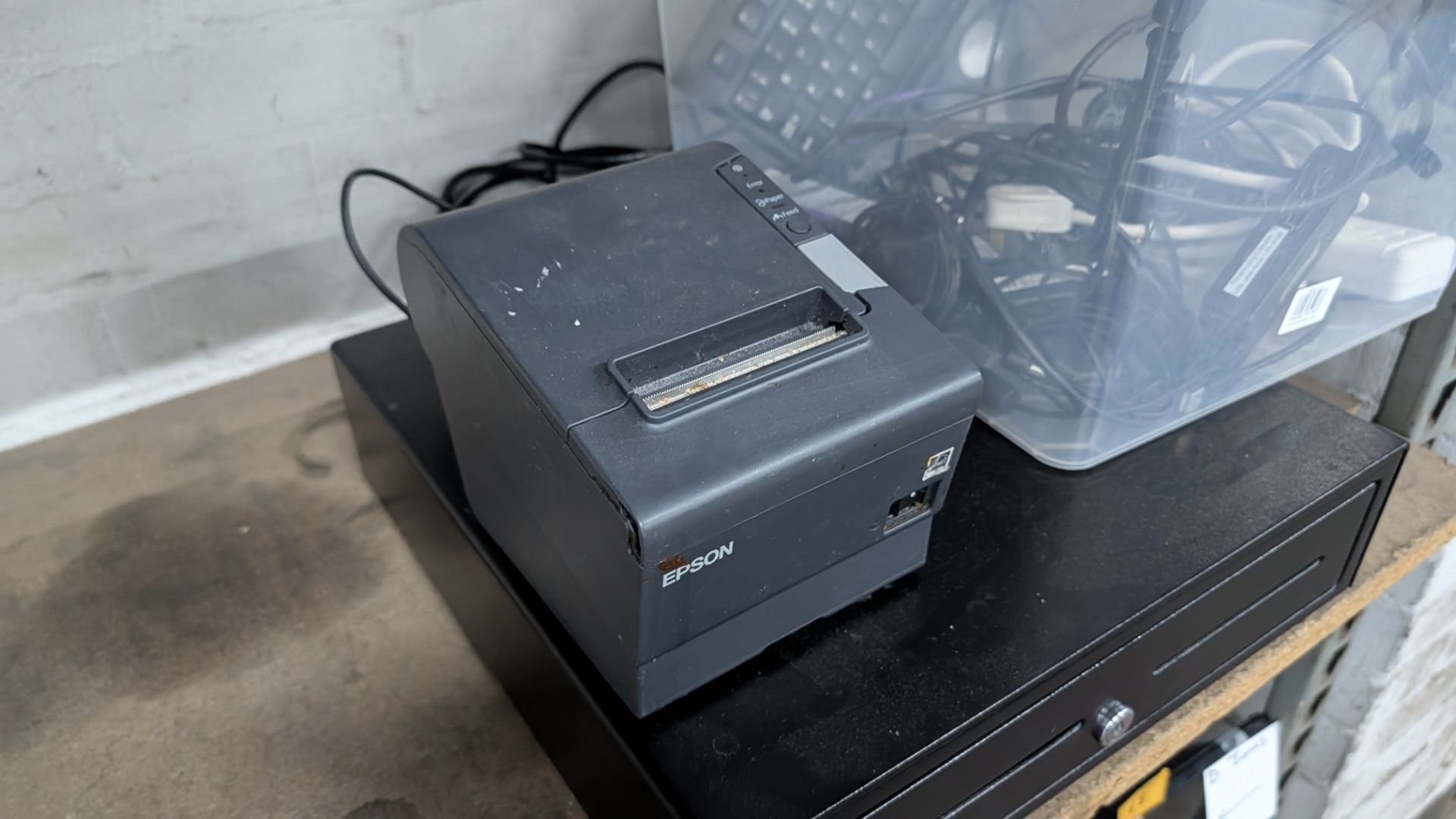 Mixed Lot comprising Cash Drawer, Power Packs, Switch, EPSOM Thermal Receipt Printer, Keyboard and m - Image 4 of 12