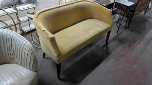 Upholstered Love Seat/ Two- Person Sofa.