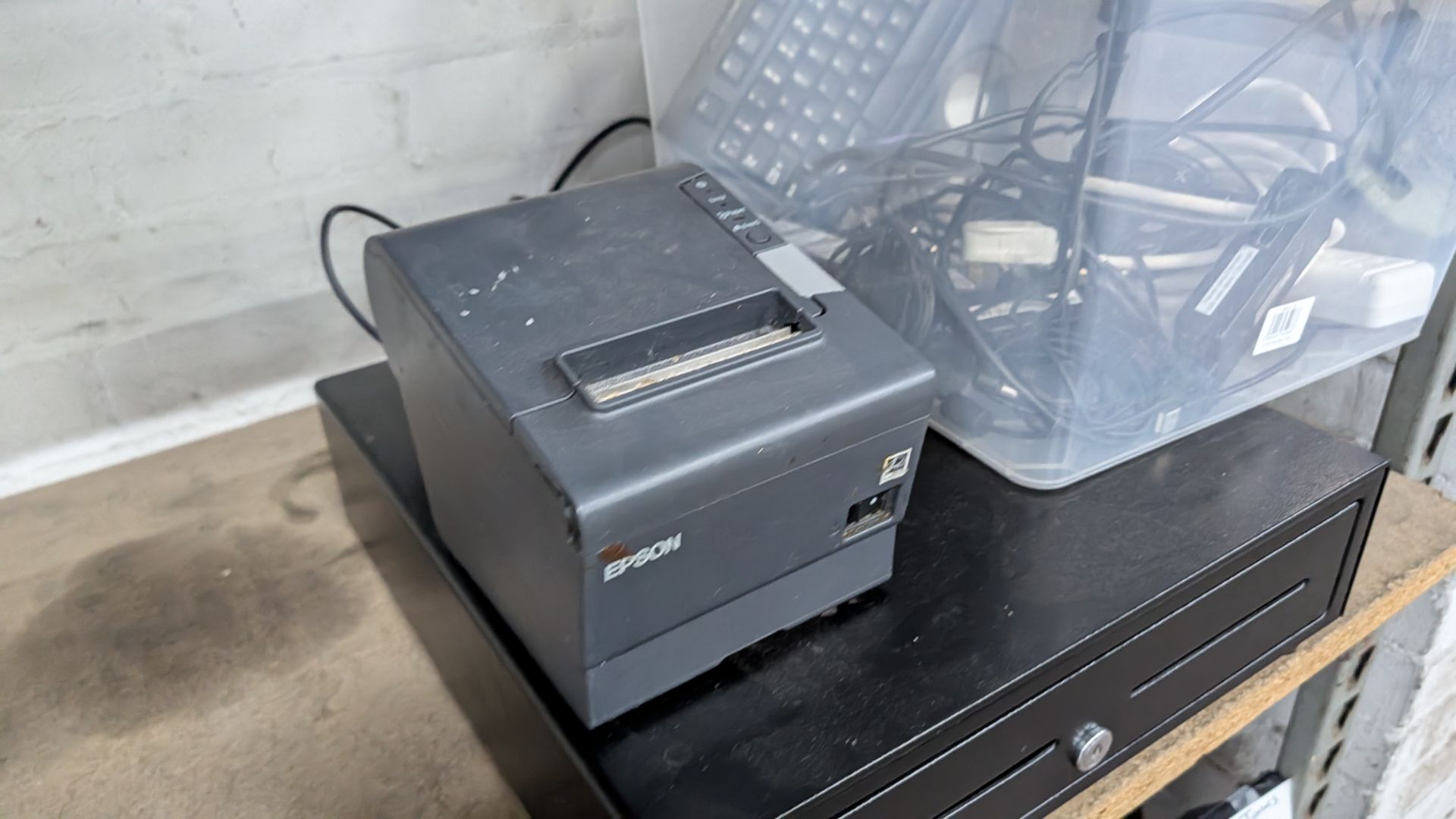 Mixed Lot comprising Cash Drawer, Power Packs, Switch, EPSOM Thermal Receipt Printer, Keyboard and m - Image 5 of 12