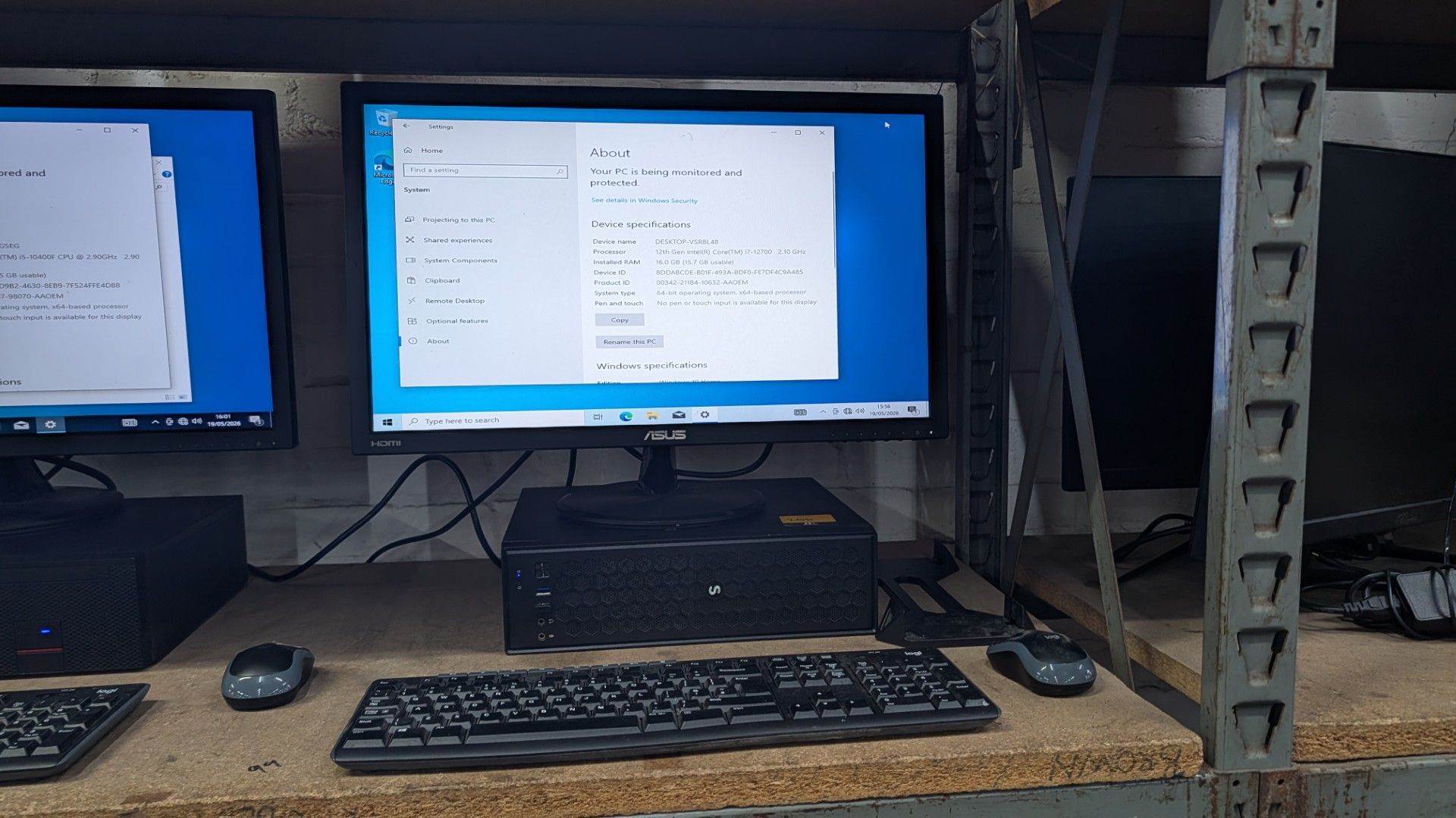 Desktop Computer with Intel Core i7-12700@4.5GHz with 16 GB Ram, 1TB SSD (NVME), including Asus 24" - Image 2 of 13