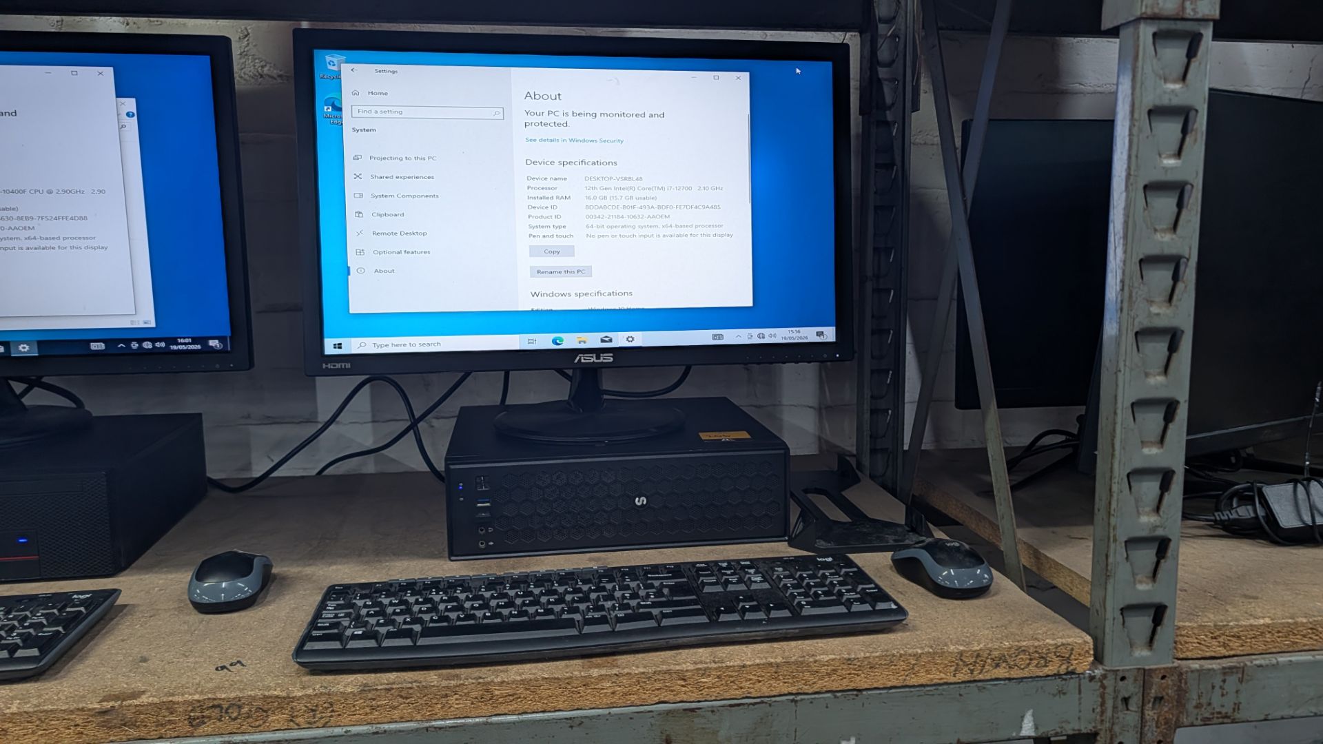 Desktop Computer with Intel Core i7-12700@4.5GHz with 16 GB Ram, 1TB SSD (NVME), including Asus 24" - Image 13 of 13