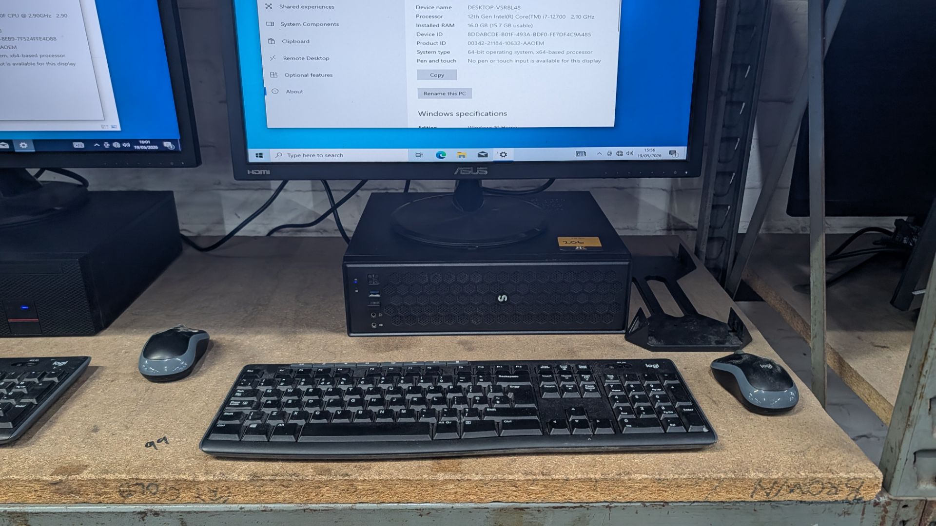 Desktop Computer with Intel Core i7-12700@4.5GHz with 16 GB Ram, 1TB SSD (NVME), including Asus 24" - Image 7 of 13
