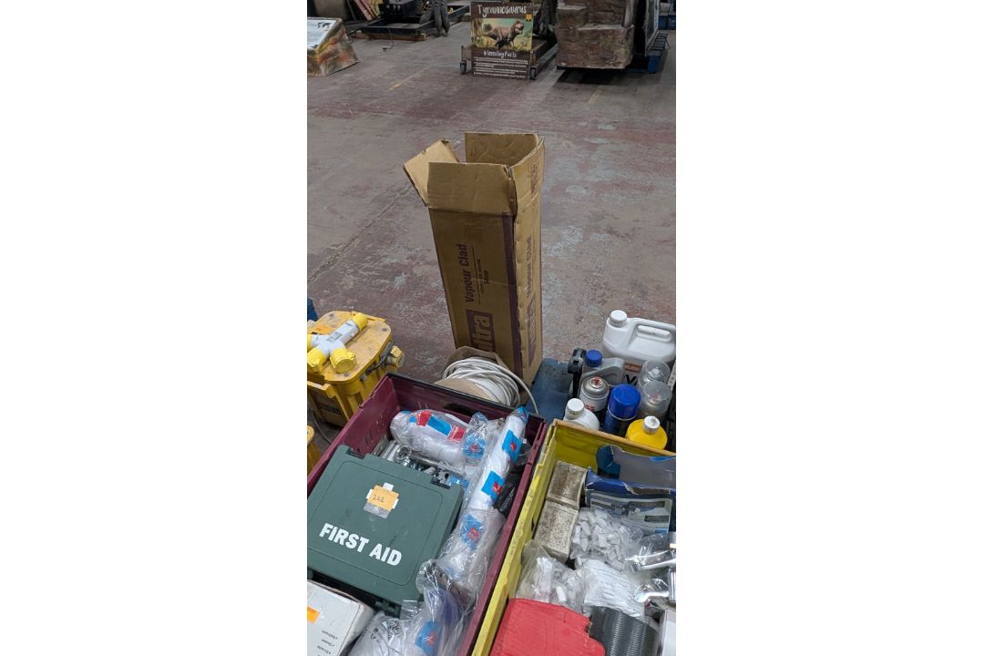 Contents of a Pallet of assorted items, including First Aid, Fixings, Spares, Cable, Toolboxes and m - Image 9 of 22