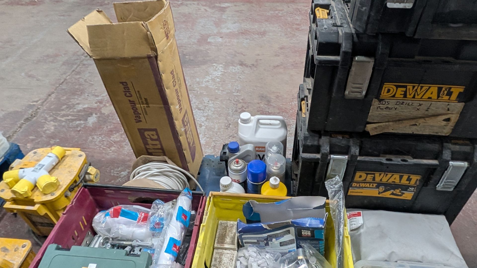 Contents of a Pallet of assorted items, including First Aid, Fixings, Spares, Cable, Toolboxes and m - Image 8 of 22