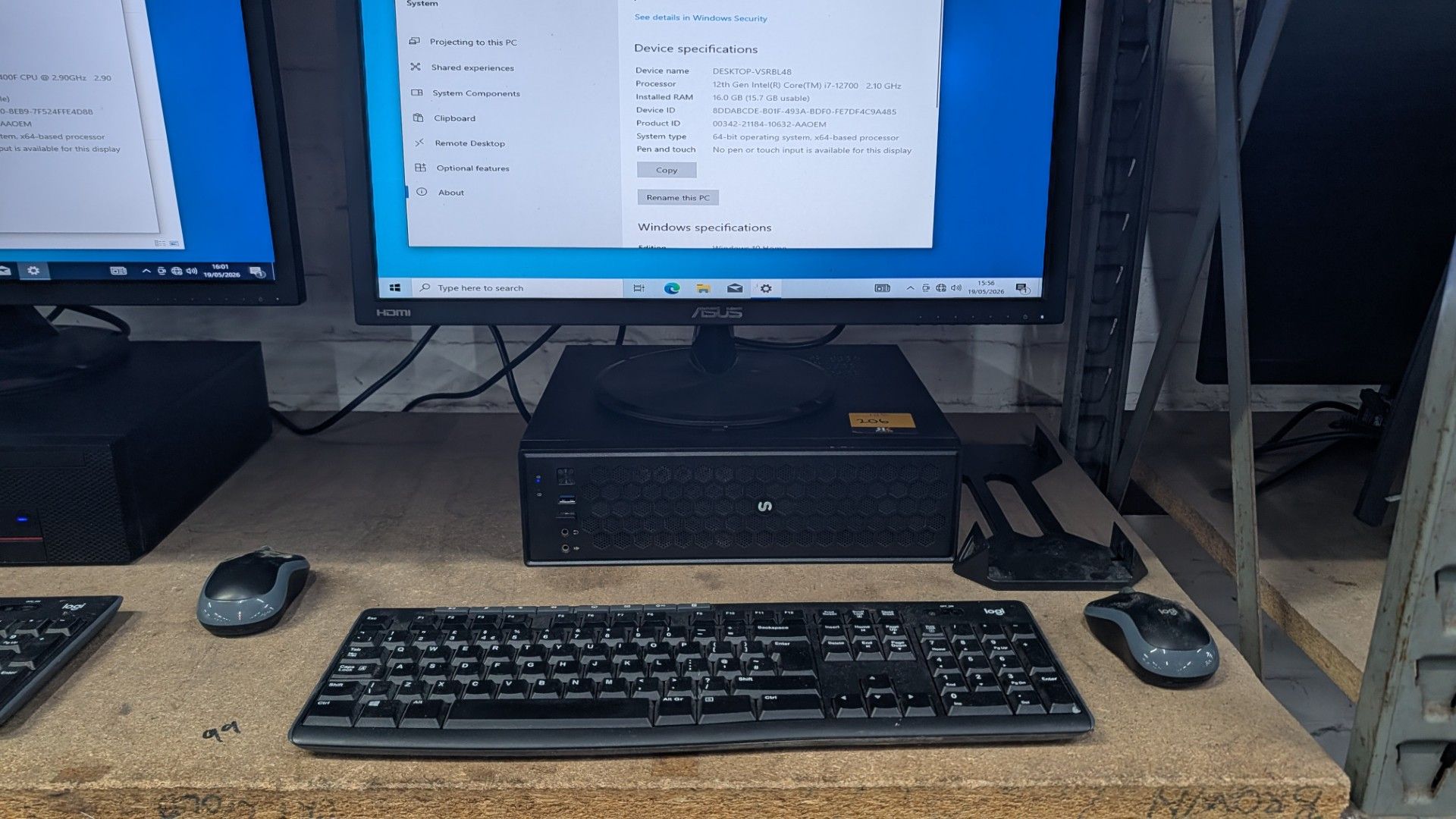Desktop Computer with Intel Core i7-12700@4.5GHz with 16 GB Ram, 1TB SSD (NVME), including Asus 24" - Image 8 of 13