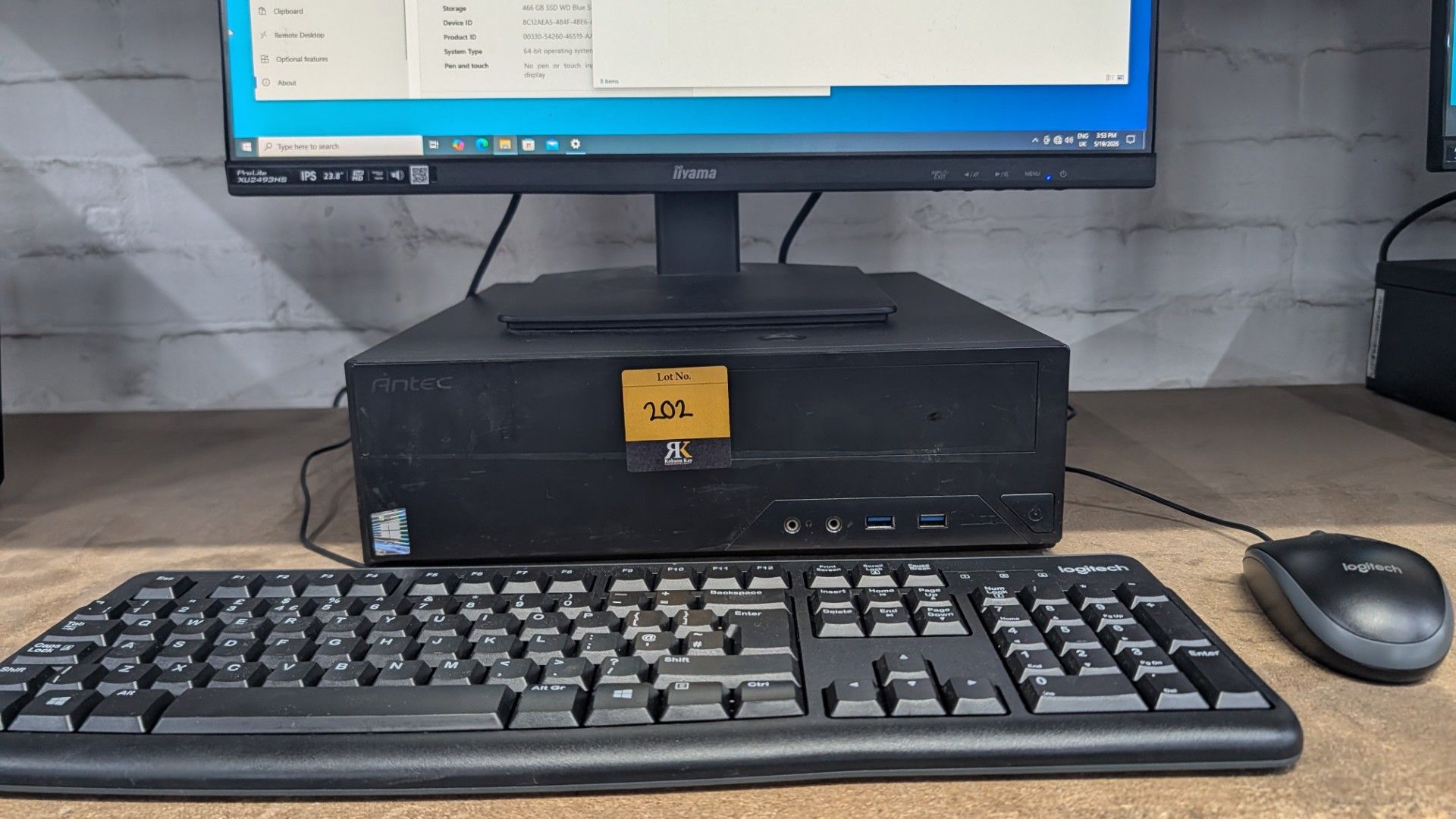 Desktop Computer with Intel Core i5-10400F CPU @ 2.9GHz, with 8GB Ram, 500 GB SSD, (NVME) Nvidia Gef - Image 7 of 11
