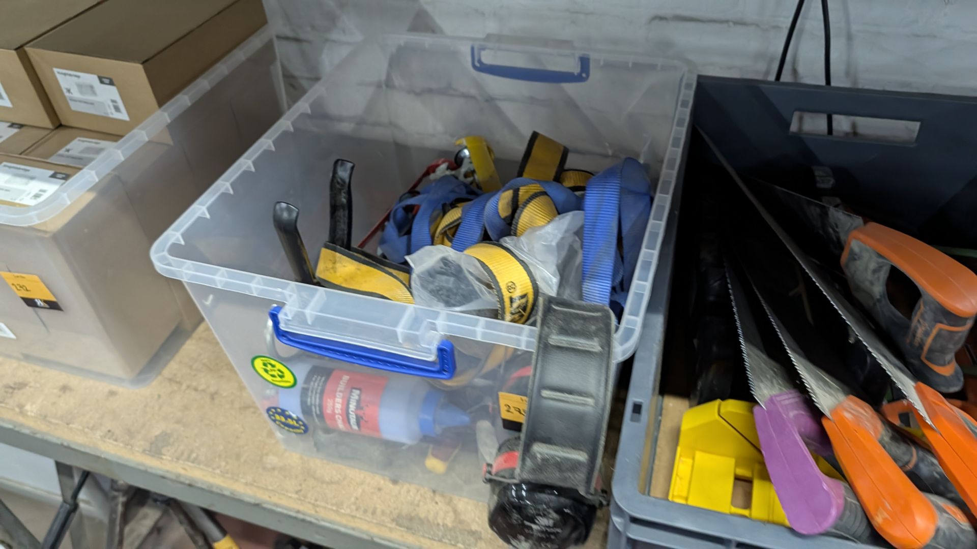 Contents off 2 of Crates of Hand Tools, Strapping, Industrial Supplies and more - Crates Excluded - Image 8 of 12