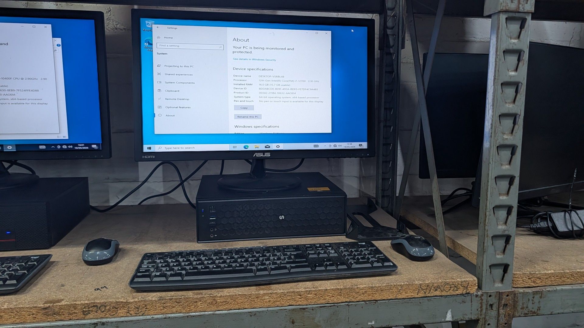 Desktop Computer with Intel Core i7-12700@4.5GHz with 16 GB Ram, 1TB SSD (NVME), including Asus 24" - Image 12 of 13