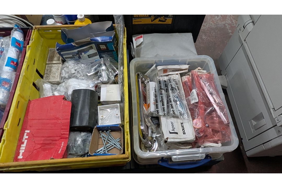Contents of a Pallet of assorted items, including First Aid, Fixings, Spares, Cable, Toolboxes and m - Image 4 of 22