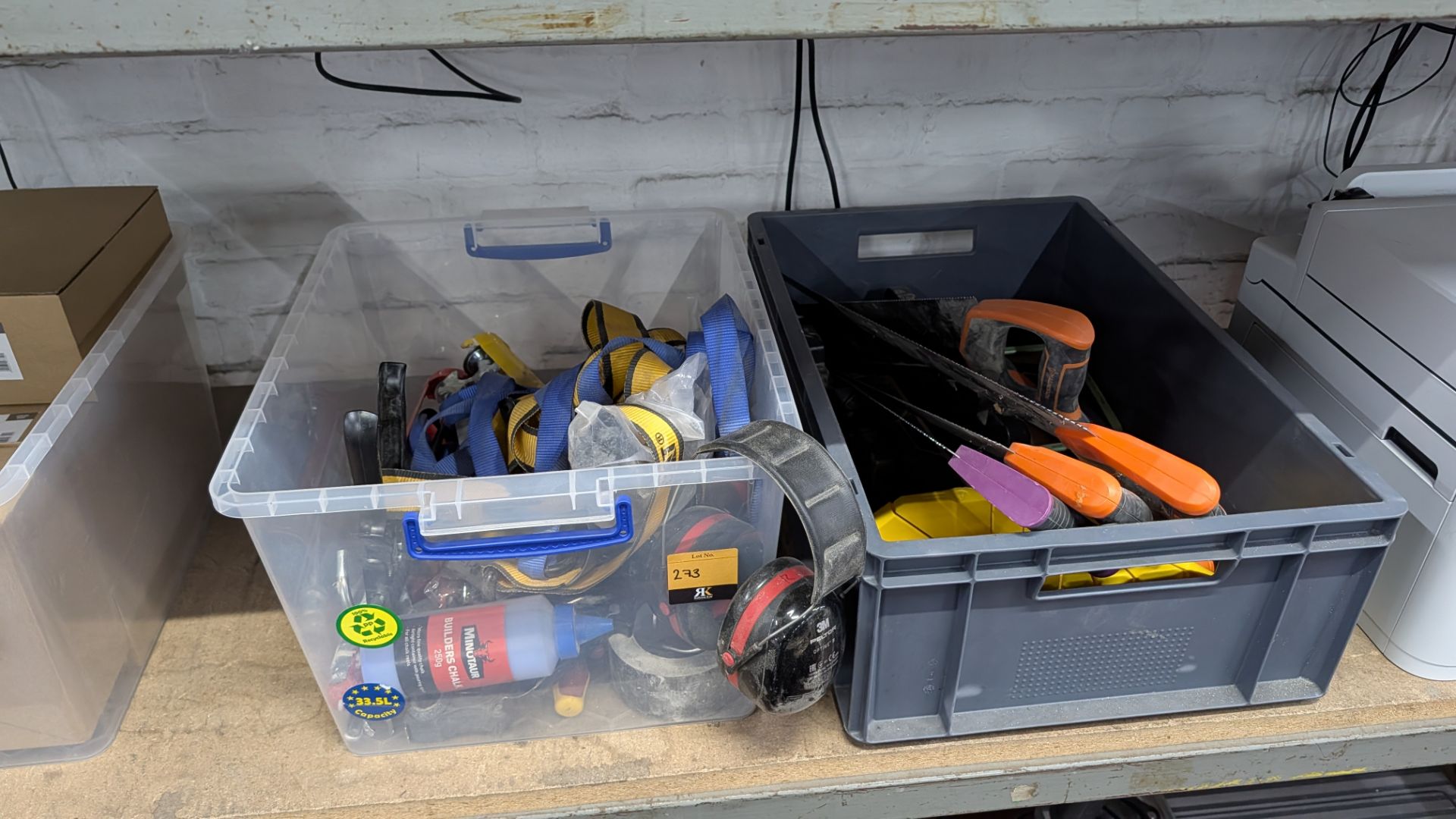 Contents off 2 of Crates of Hand Tools, Strapping, Industrial Supplies and more - Crates Excluded