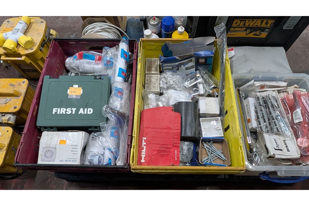 Contents of a Pallet of assorted items, including First Aid, Fixings, Spares, Cable, Toolboxes and m - Image 11 of 22