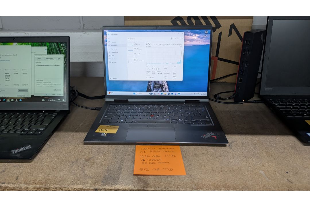 Lenovo Thinkpad X1 Yoga Gen 6 Notebook Computer, 11th Gen, Intel Core i7 1185G7 Processor, 32GB RAM, - Image 1 of 21
