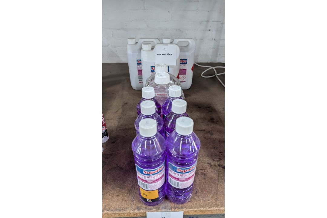 11 off Assorted Sized Bottles and Tubs of Methylated Spirits. - Image 16 of 17