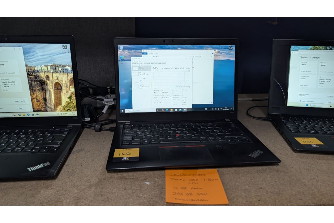Lenovo T480S Think Pad Notebook Computer with Intel Core i7, 8650U Processor, 16GB RAM, 256GB SSD, L - Image 2 of 16