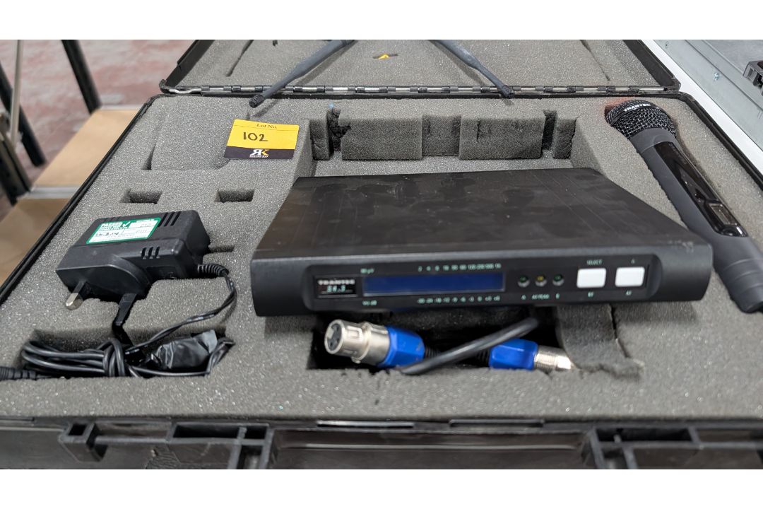 Trantec Wireless Microphone System comprising S4.5 Receiver, Handheld Wireless Microphone, Antennas, - Image 5 of 15