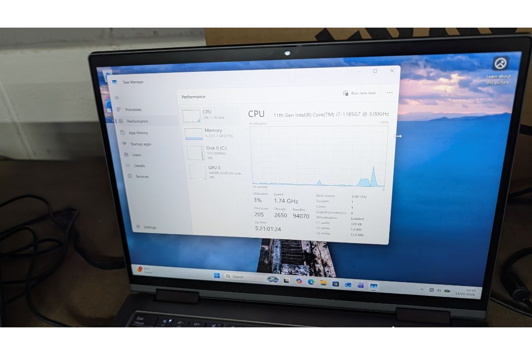 Lenovo Thinkpad X1 Yoga Gen 6 Notebook Computer, 11th Gen, Intel Core i7 1185G7 Processor, 32GB RAM, - Image 8 of 21