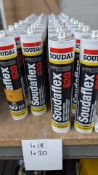 18 Tubes of Soudal Soudaflex 620 Elastic PU Sealant Adhesive.