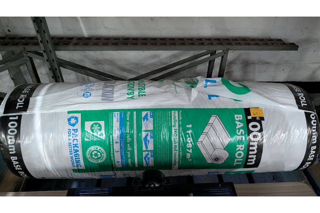 Roll of 100mm Insulation. - Image 7 of 8