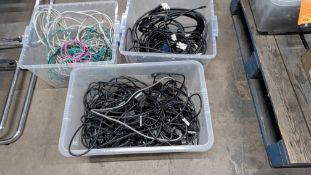The contents of 3 Crates of Power, Video and Network Cable. NB - Crates Excluded.