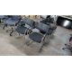 8 off Black Stackable Cantilever Chairs - Image 1 of 10