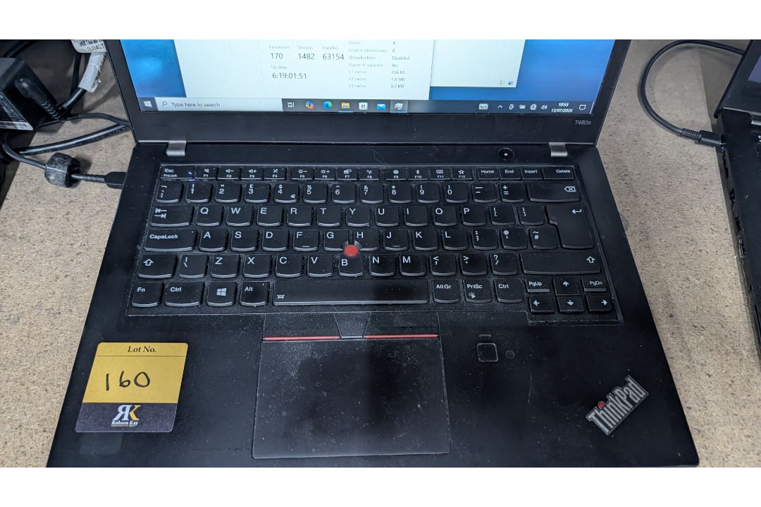 Lenovo T480S Think Pad Notebook Computer with Intel Core i7, 8650U Processor, 16GB RAM, 256GB SSD, L - Image 7 of 16