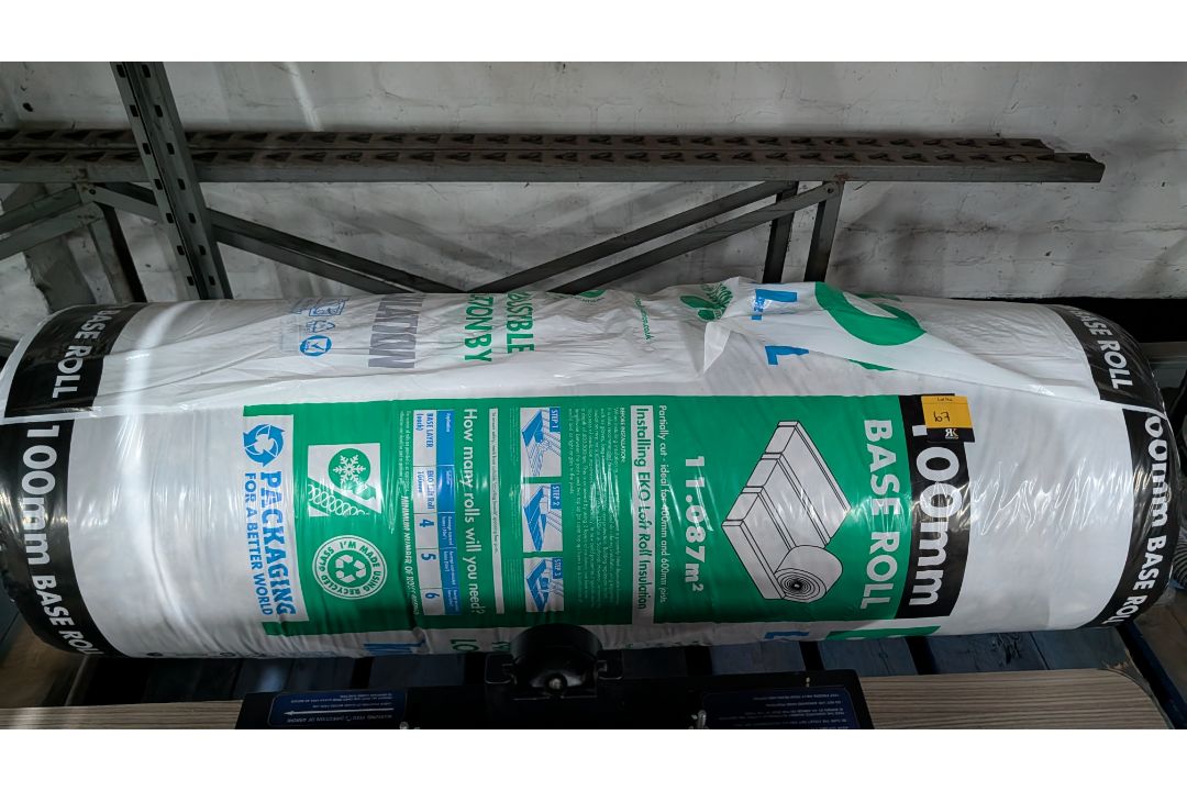 Roll of 100mm Insulation. - Image 8 of 8