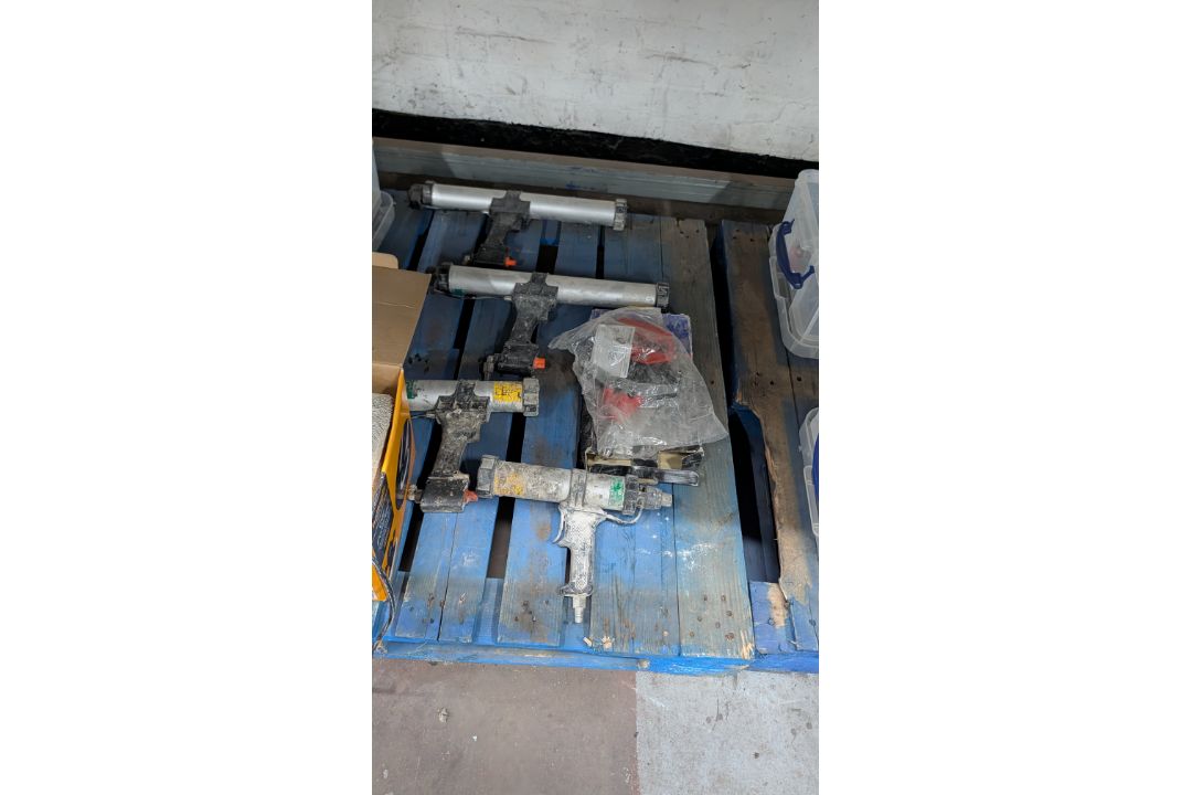 The contents of a Pallet of miscellaneous Tools and similar. Including Solder Irons, Cartridge Guns, - Image 10 of 15