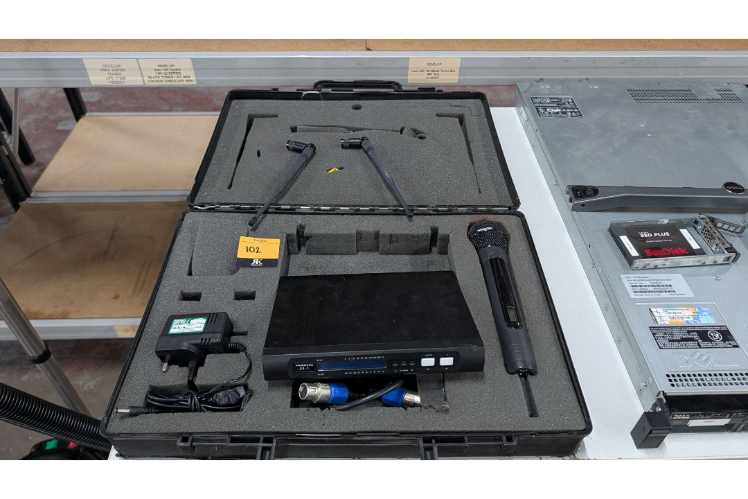 Trantec Wireless Microphone System comprising S4.5 Receiver, Handheld Wireless Microphone, Antennas, - Image 12 of 15