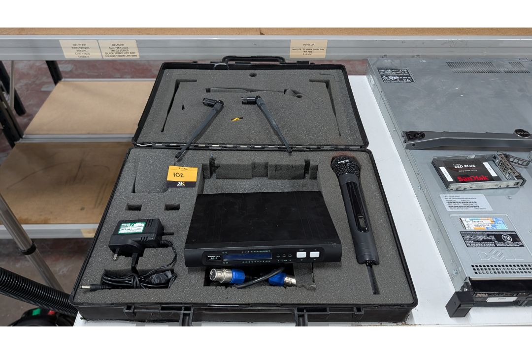 Trantec Wireless Microphone System comprising S4.5 Receiver, Handheld Wireless Microphone, Antennas, - Image 10 of 15