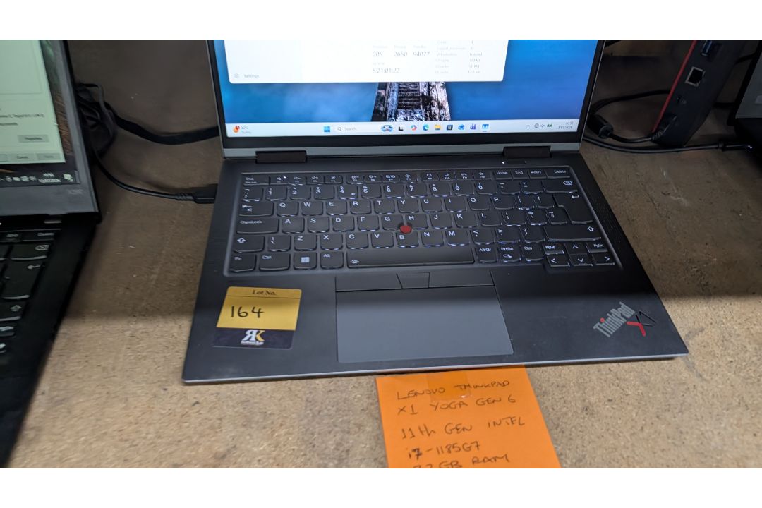 Lenovo Thinkpad X1 Yoga Gen 6 Notebook Computer, 11th Gen, Intel Core i7 1185G7 Processor, 32GB RAM, - Image 5 of 21