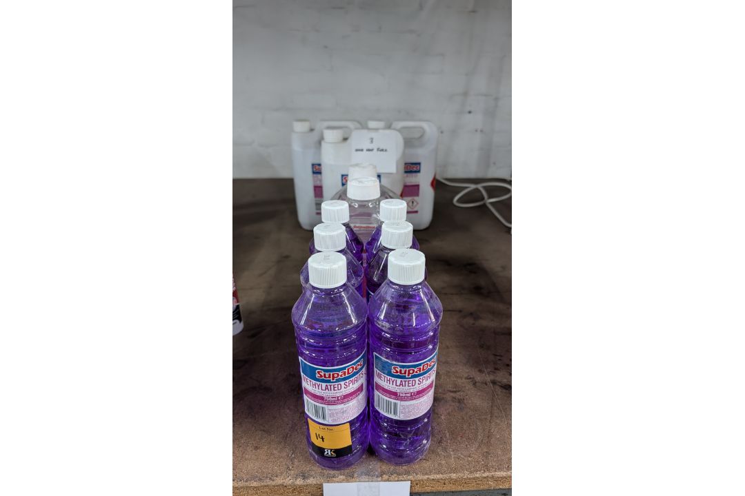 11 off Assorted Sized Bottles and Tubs of Methylated Spirits. - Image 1 of 17