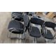 8 off Black Stackable Cantilever Chairs - Image 8 of 10